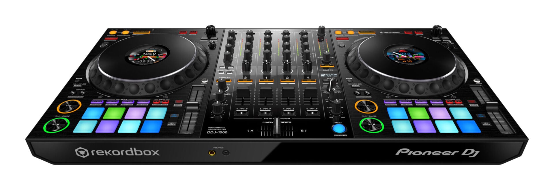 El controlador DJ profesional de 4 canales para rekordbox dj